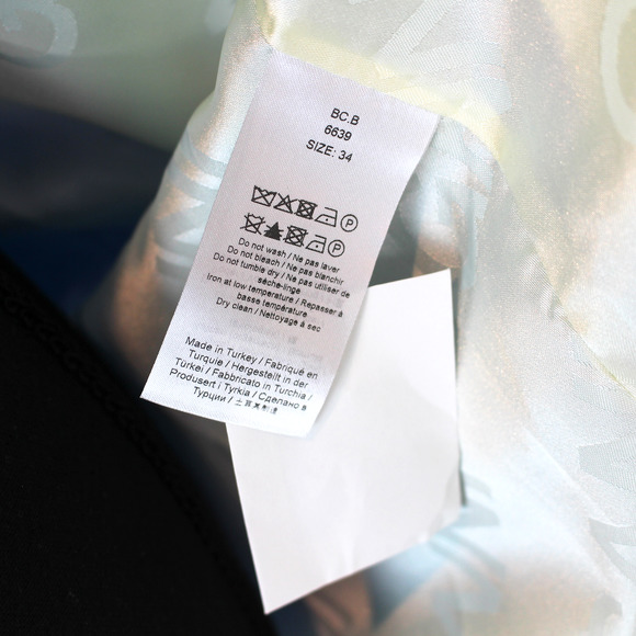 GANNI Suiting Boxy Ethereal Blue Cotton Oversized Blazer 34 Relaxed Fit Jacket - Picture 8 of 9